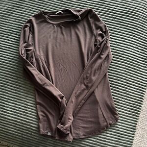 Oner active mellow soft long sleeve size medium deep taupe